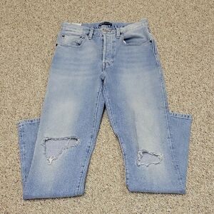 Levi's Selvedge 501 Made And Crafted Distressed Jeans women's Sz 26